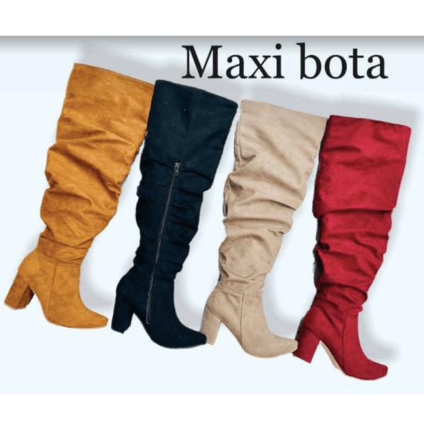 Long boots for lady with heels, Available in Camel, Red, Black and Beige